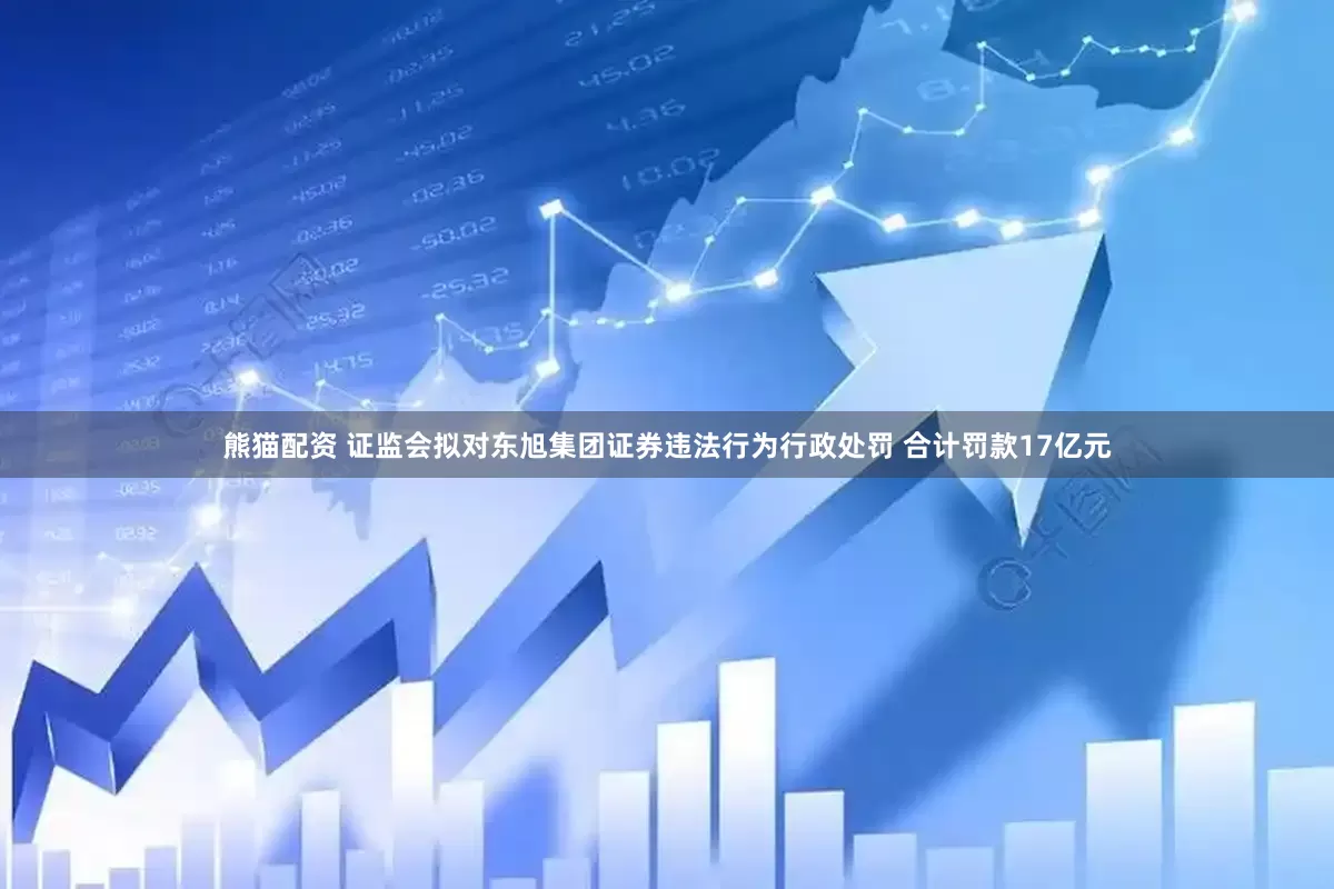 熊猫配资 证监会拟对东旭集团证券违法行为行政处罚 合计罚款17亿元